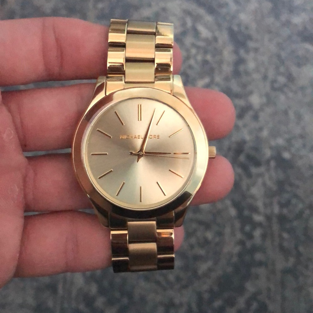 Slim Runaway Gold-Tone Stainless Steel Watch